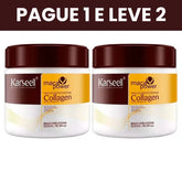 Máscara de Colágeno Karseell Original: Renovação e Brilho para Cabelos 500ml | COMPRE 1 LEVE 2