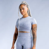 Valkyrie Acid Wash Crop Top