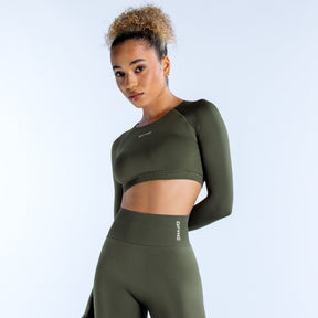 Dynamic Long Sleeve Crop Top