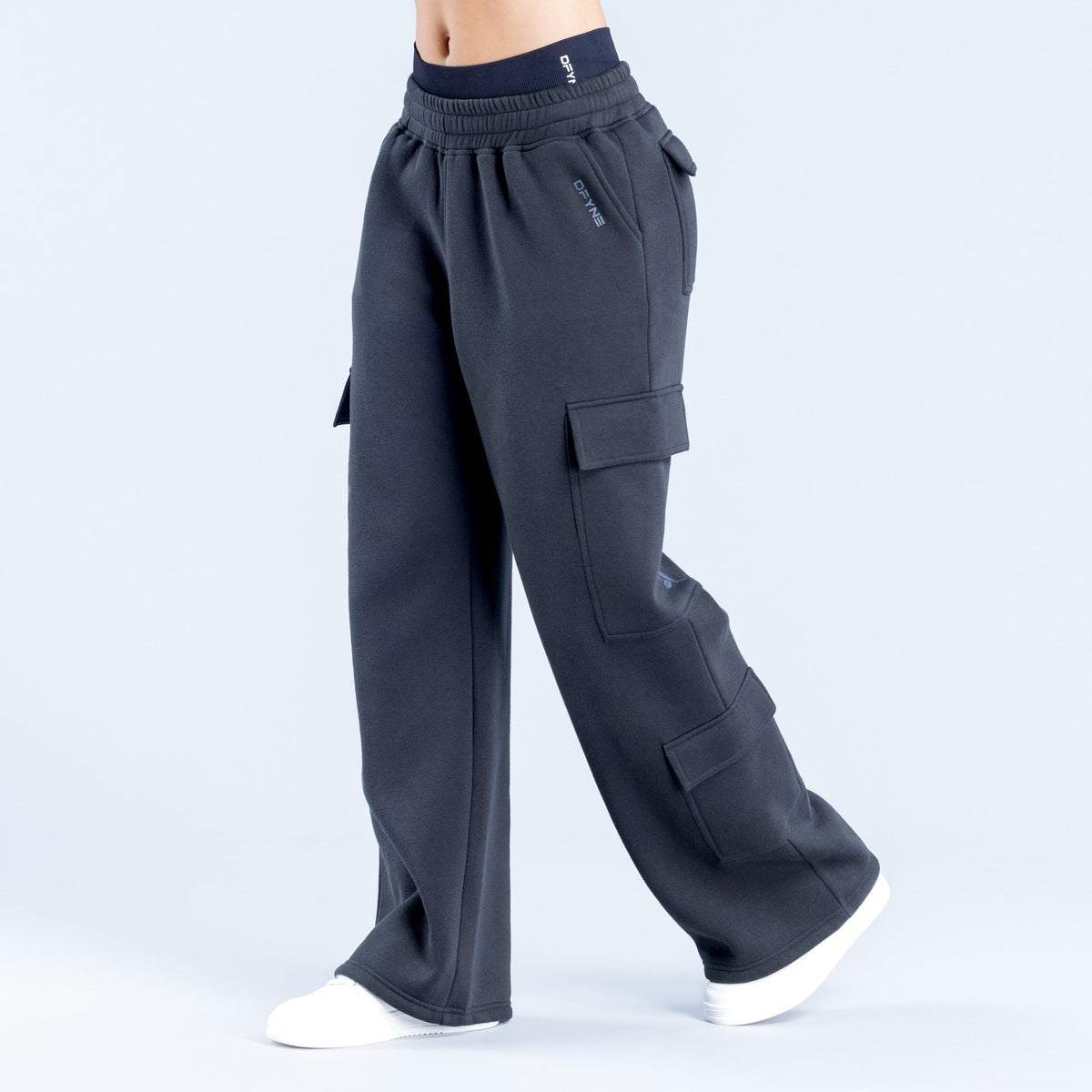 Lanyi Edit Wide Leg Cargo Joggers