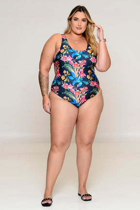 Maiô Plus Size Clássico Azul Marinho