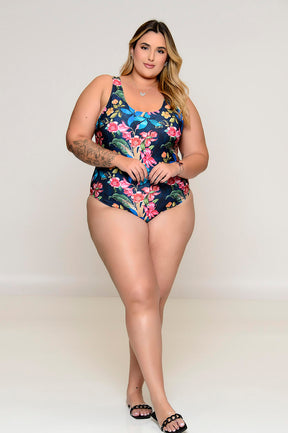 Maiô Plus Size Clássico Azul Marinho