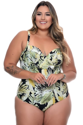 Maiô Plus Size Estampado Zero Barriga