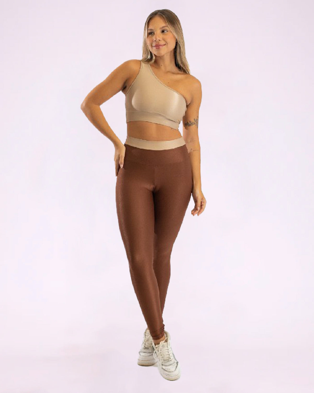 Conjunto Legging Curve Slim ao Plus + Top Ombro Só