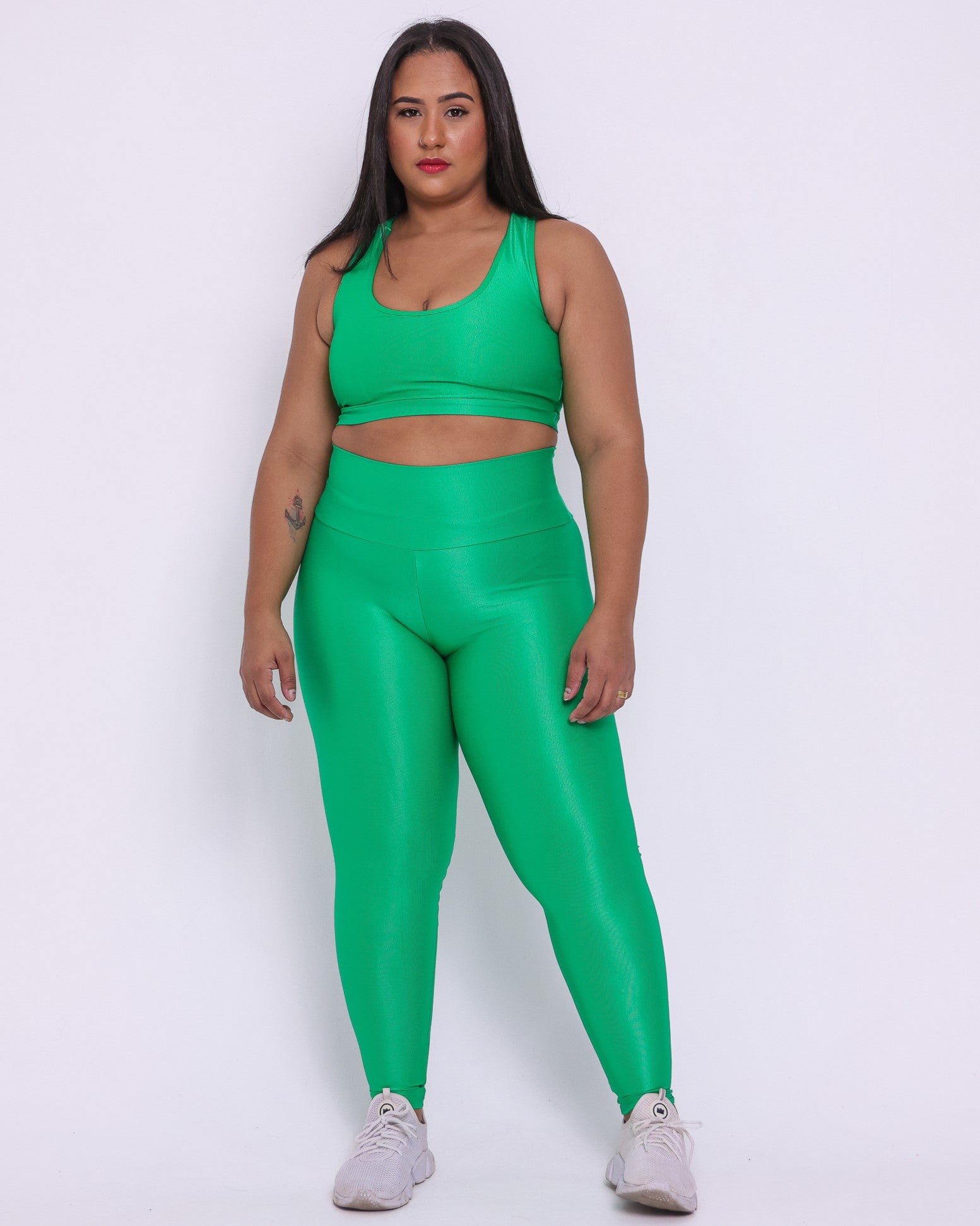 Conjunto Legging Curve Plus Size + Top Nadador (Todas cores)