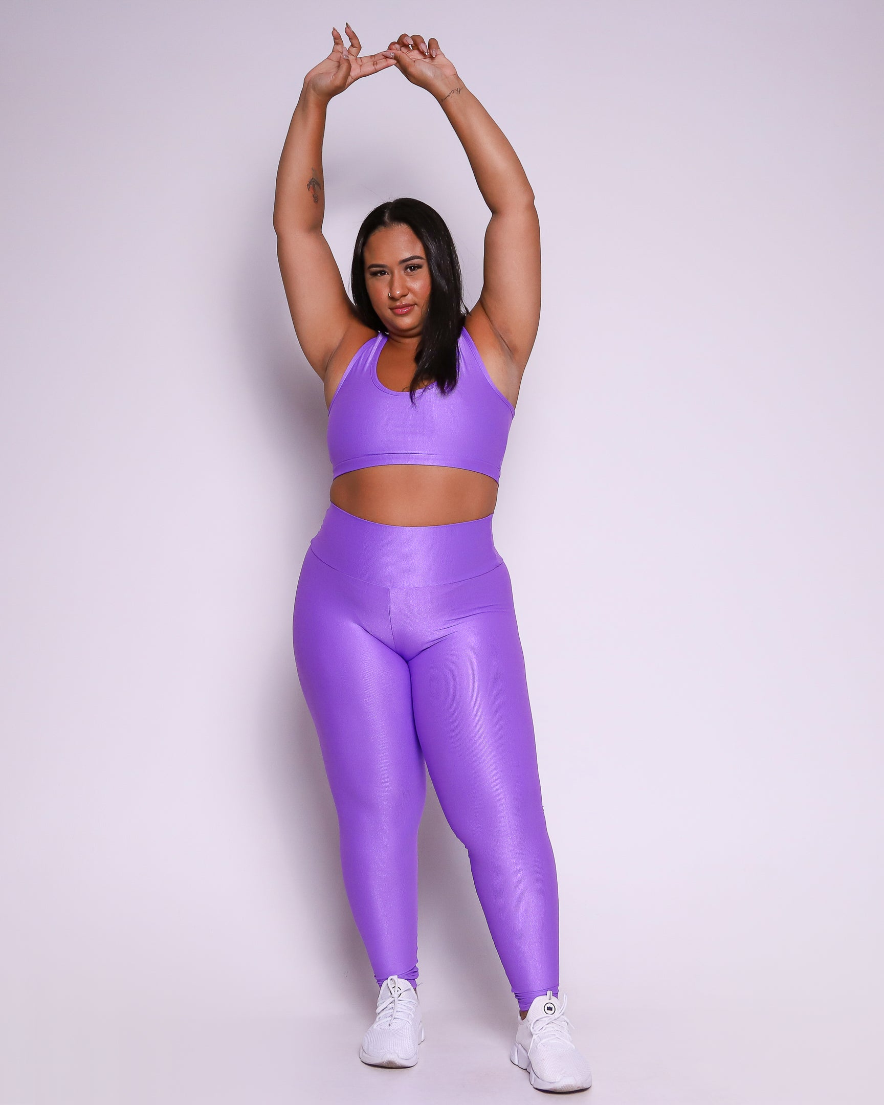 Conjunto Legging Curve Plus Size + Top Nadador (Todas cores)