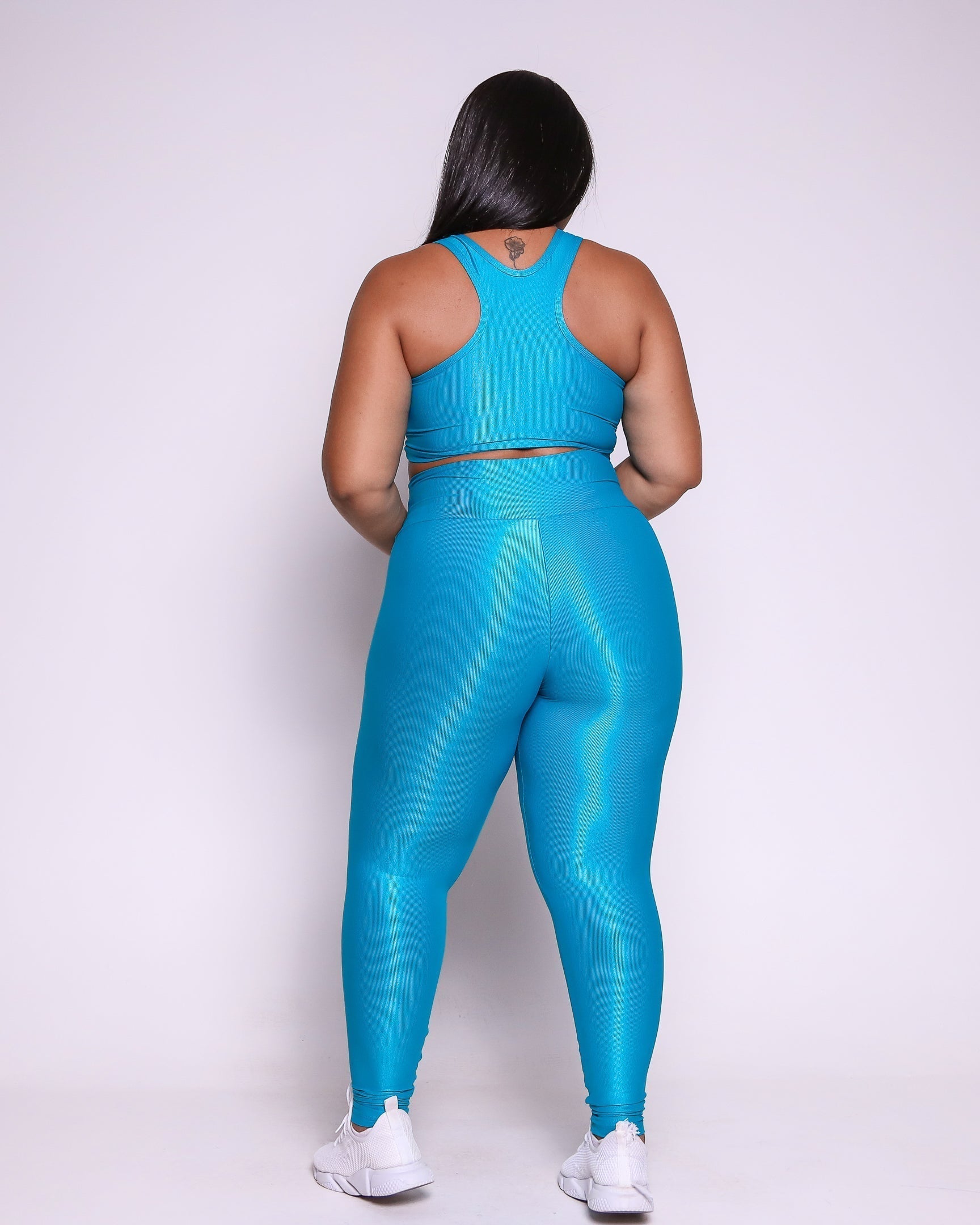 Conjunto Legging Curve Plus Size + Top Nadador (Todas cores)