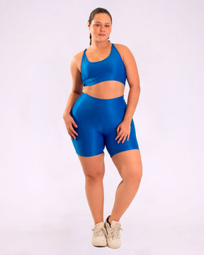 Conjunto Bermuda Curve Plus Size + Top Luna (Todas cores)