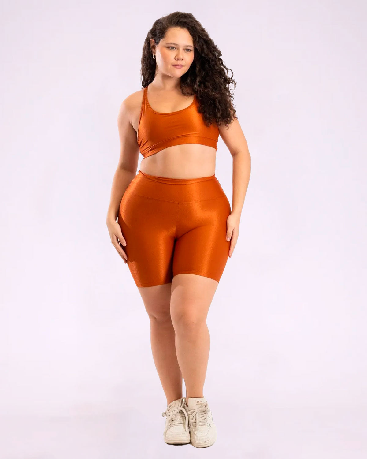 Conjunto Bermuda Curve Plus Size + Top Luna (Todas cores)