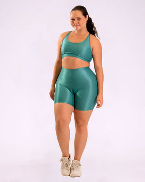 Conjunto Bermuda Curve Plus Size + Top Luna (Todas cores)