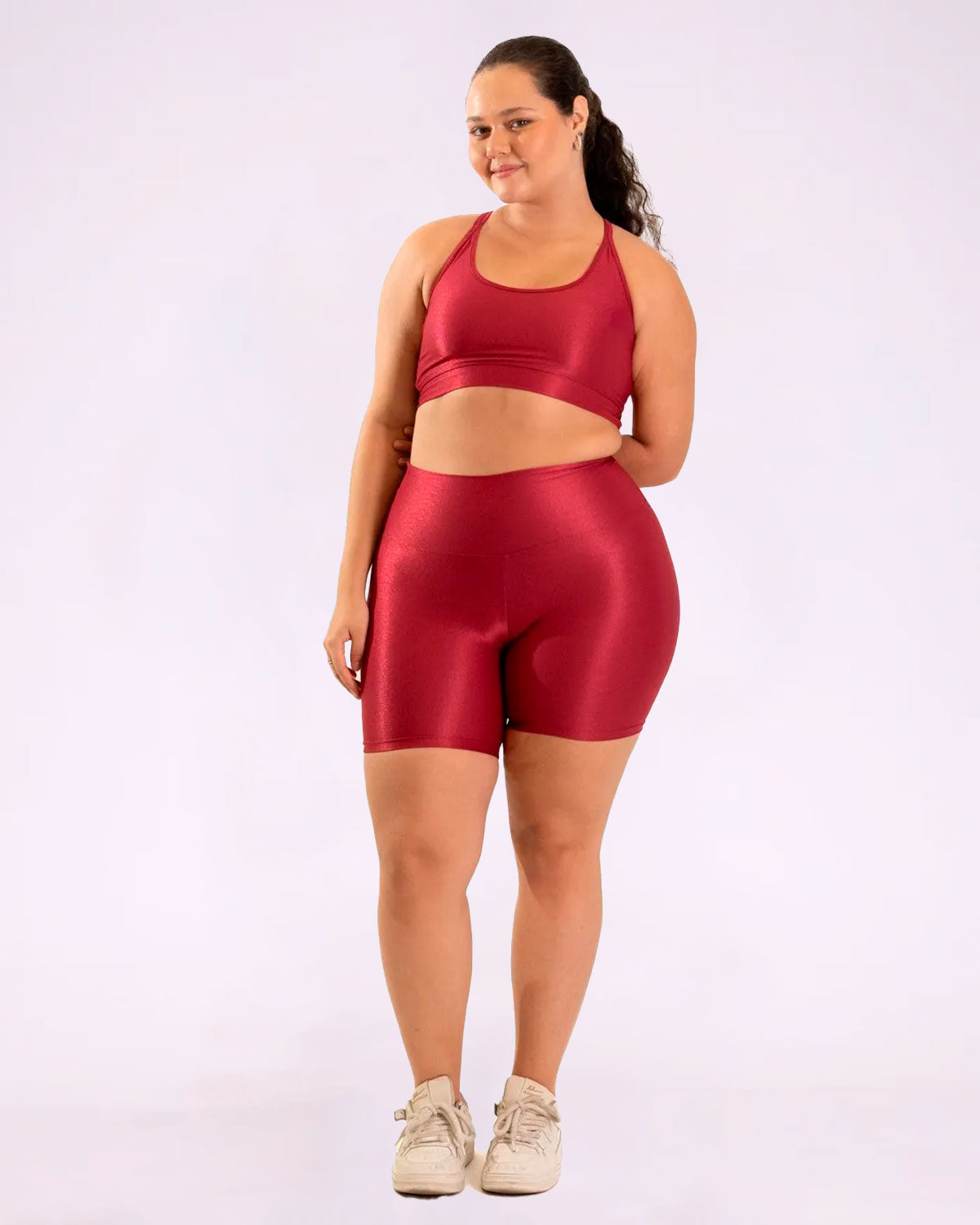 Conjunto Bermuda Curve Plus Size + Top Luna (Todas cores)